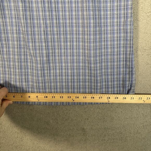 Vintage Patagonia Puckerware Dress Women’s Size 10 Blue Plaid Y2K 90 Cottage - Picture 9 of 13